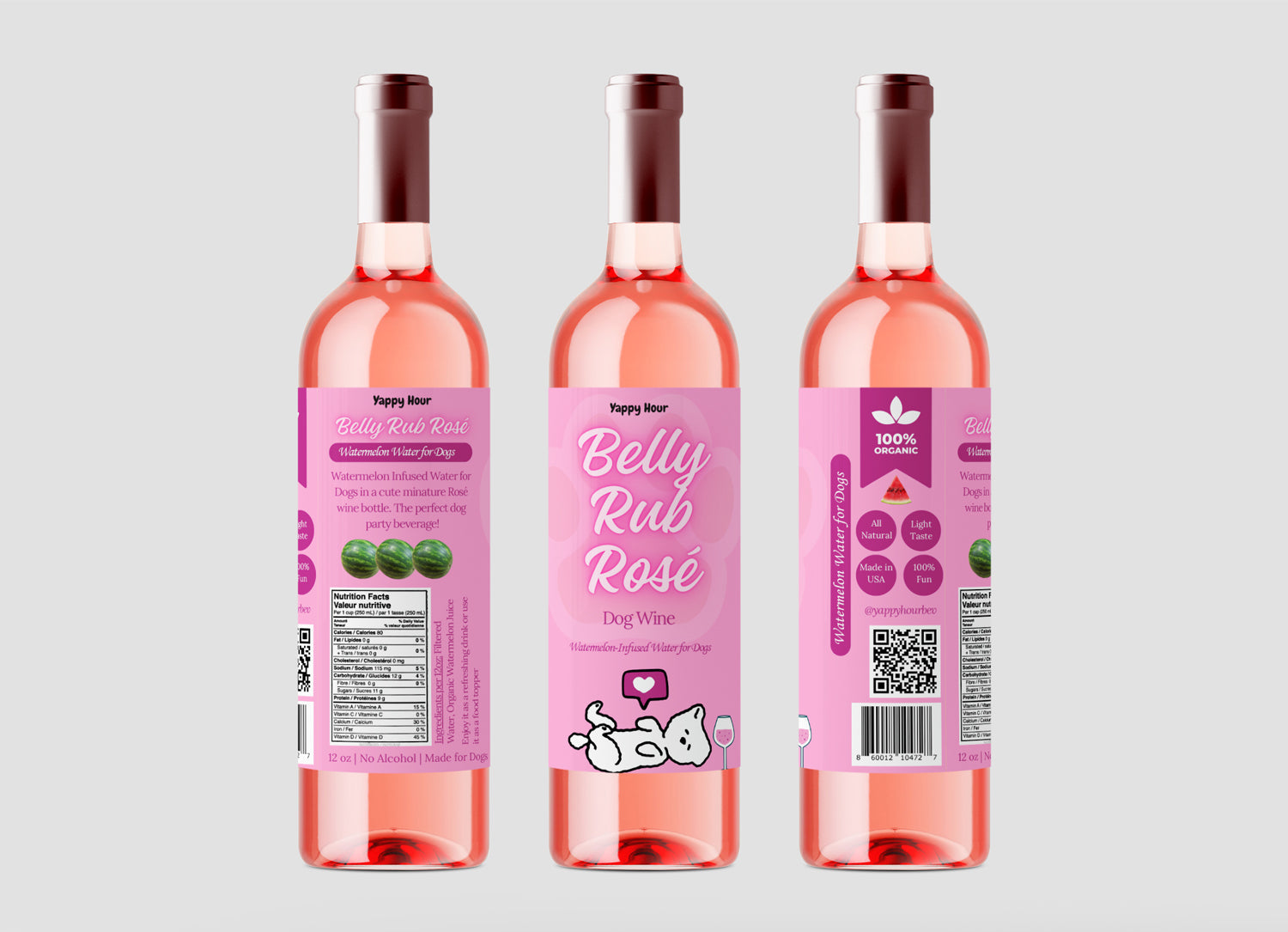 Belly Rub Rosé Dog Wine