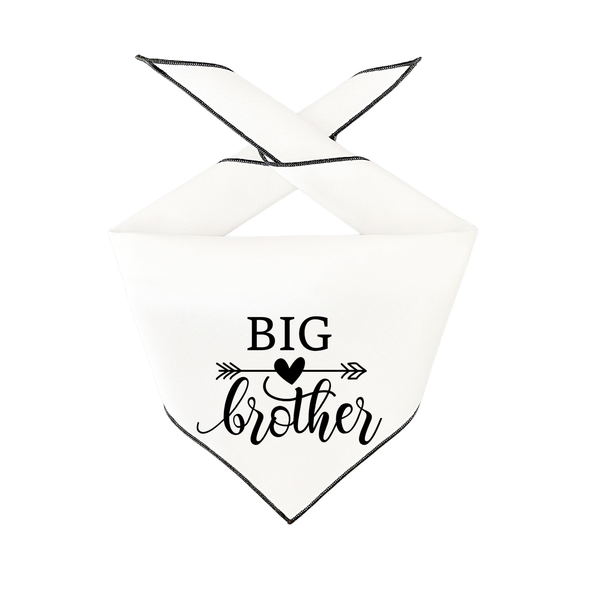 Big Brother - White Dog Bandana