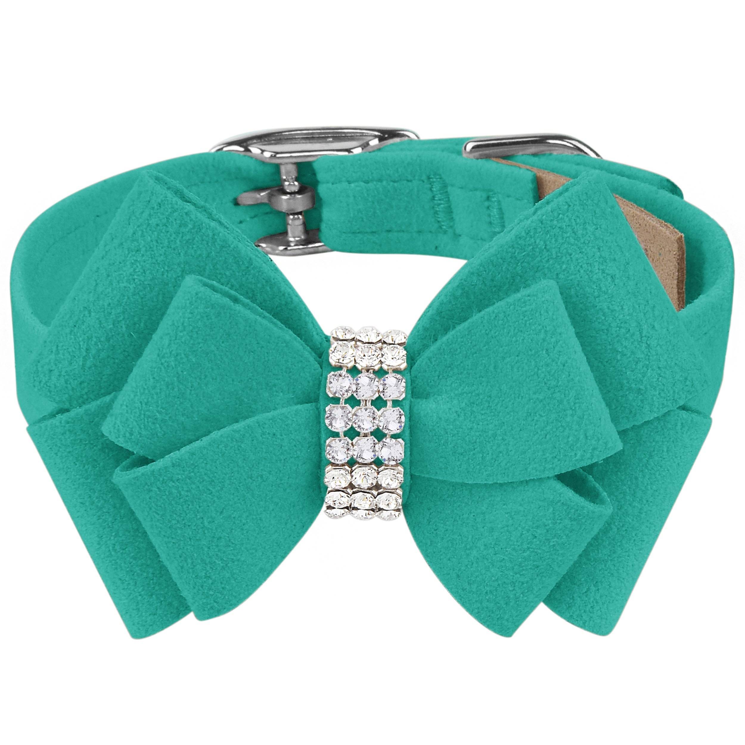 Double Nouveau Bow Collar Bimini Blue