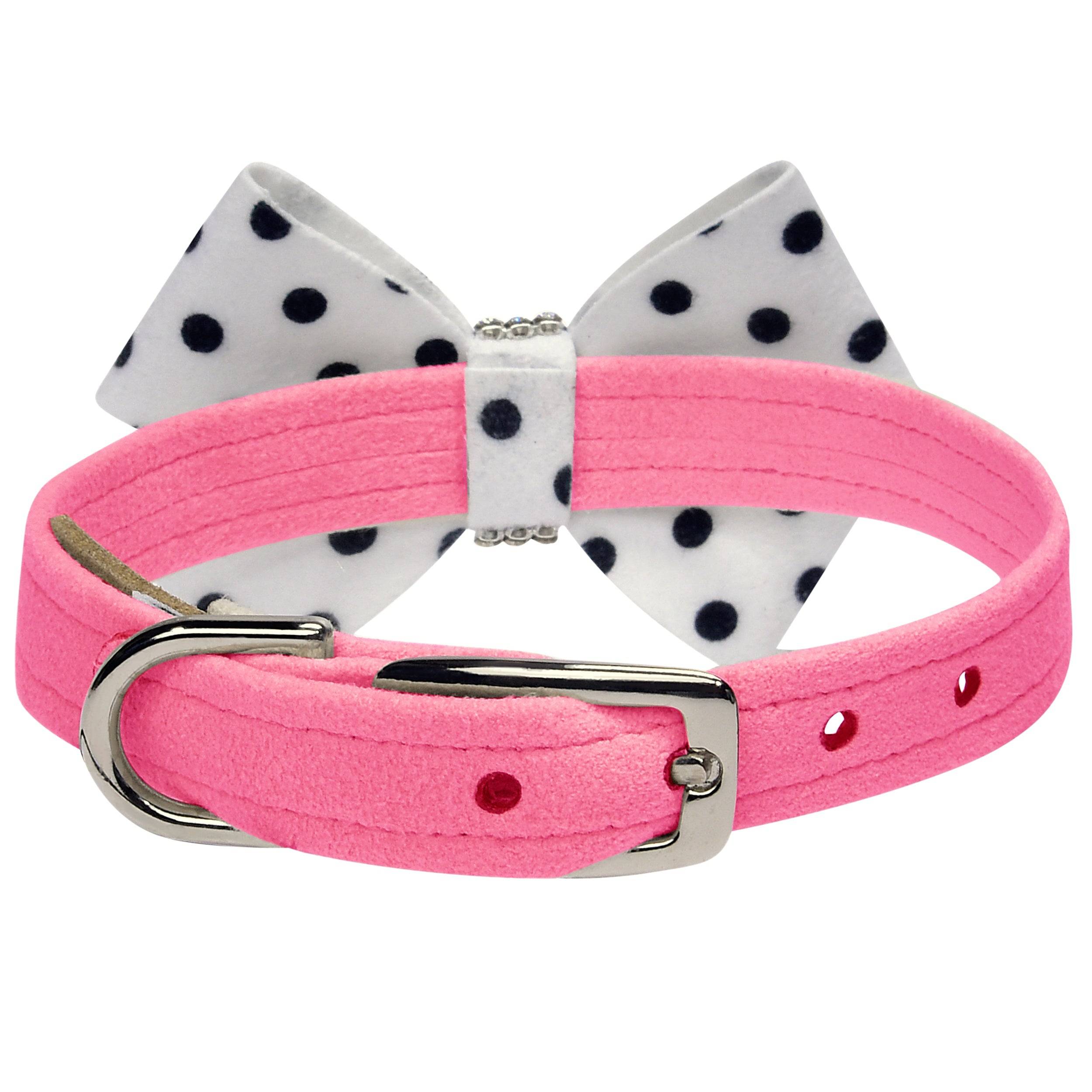 Polka Dot Nouveau Bow Collar Bimini Blue