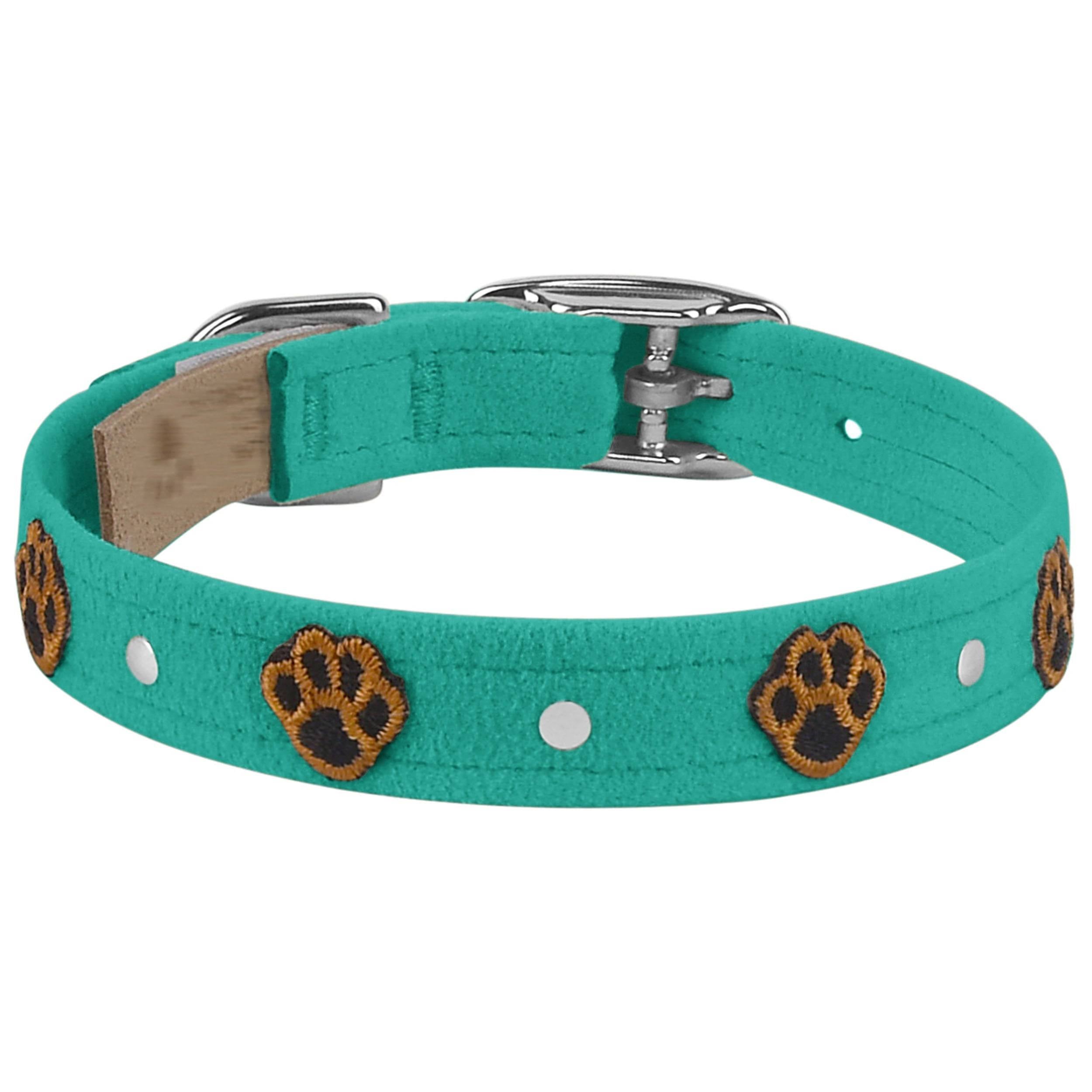 Embroidered Paws Collar Bimini Blue