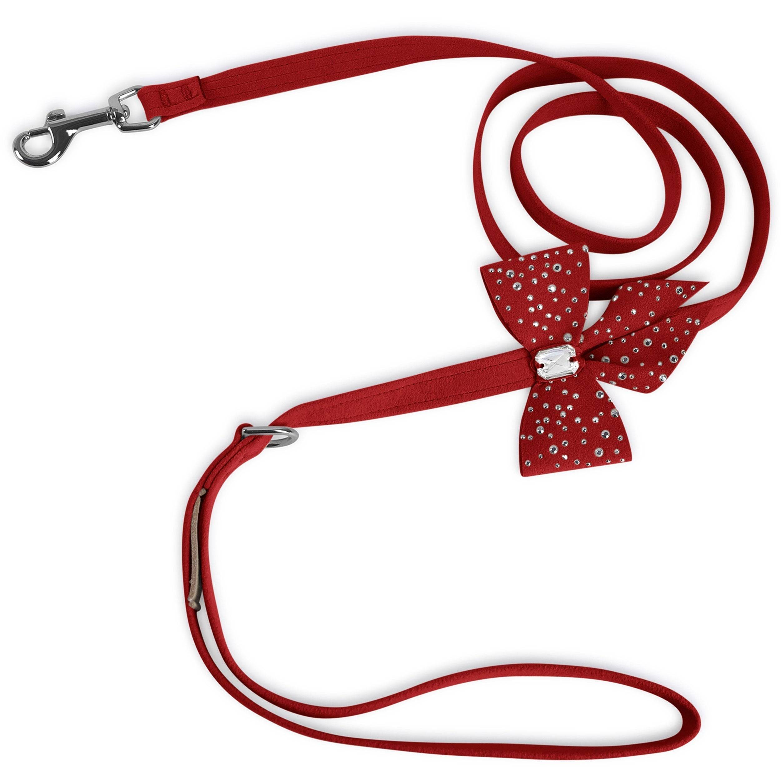 Silver Stardust Tail Bow Leash Bimini Blue