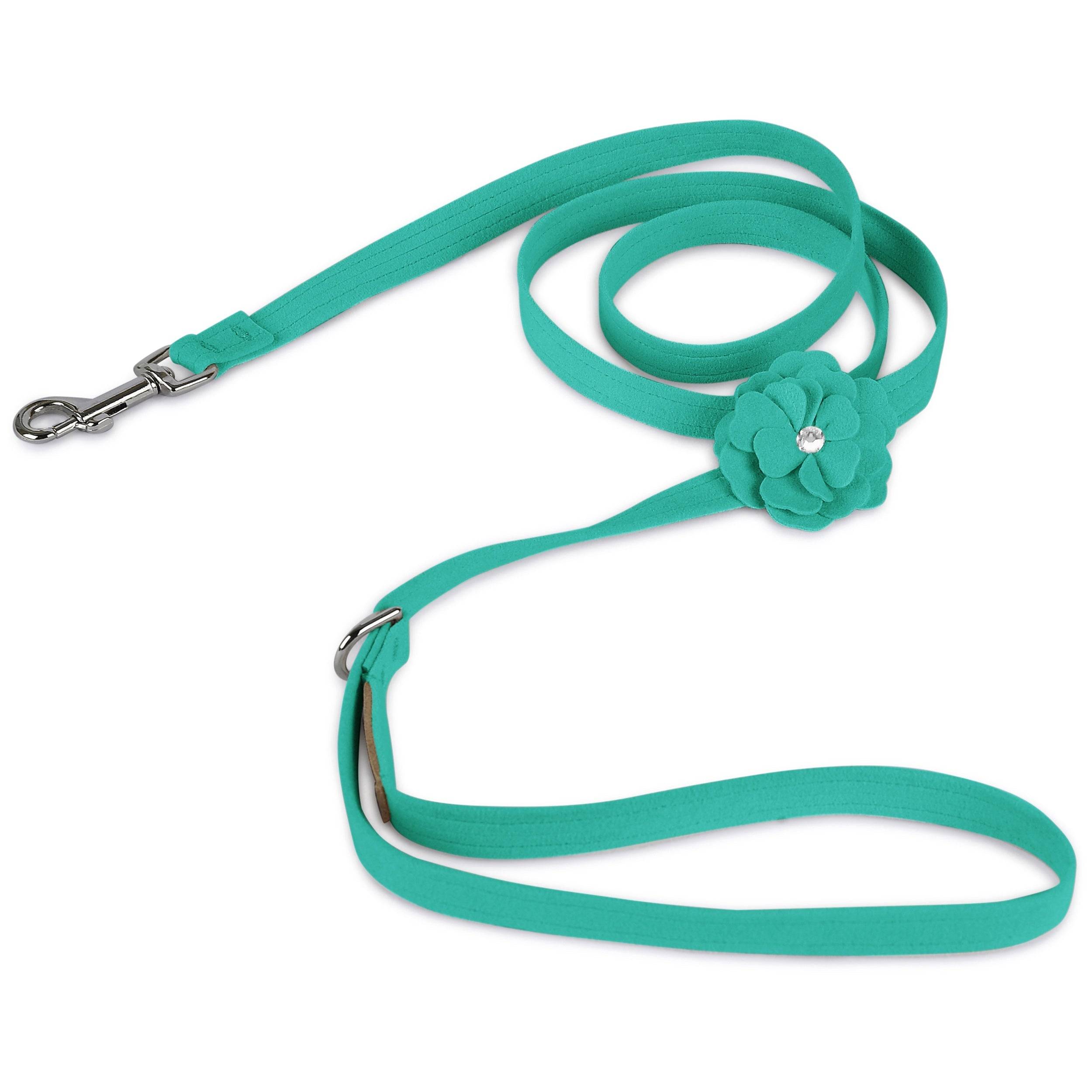 Tinkie's Garden Flower Leash Bimini Blue