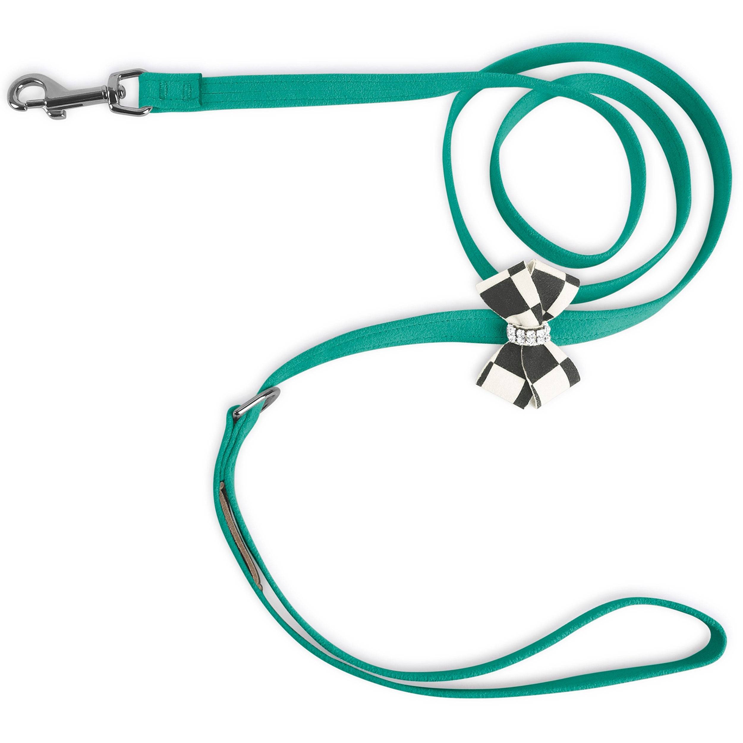 Windsor Check Nouveau Bow Leash Bimini Blue