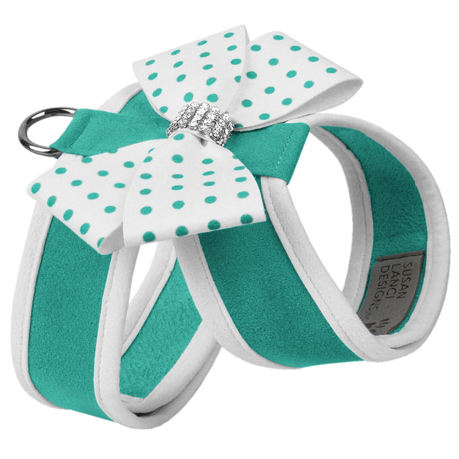 Bimini Polka Dot Nouveau Bow Tinkie Harness with White Trim