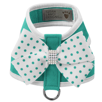 Bimini Polka Dot Nouveau Bow Tinkie Harness with White Trim