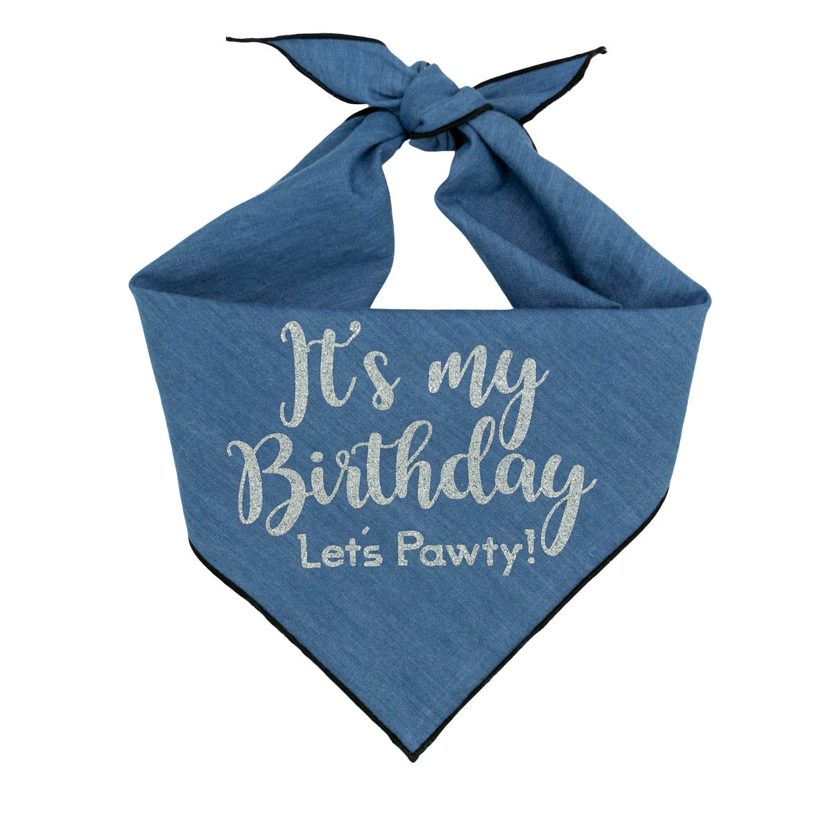 Birthday Dog Bandana Denim