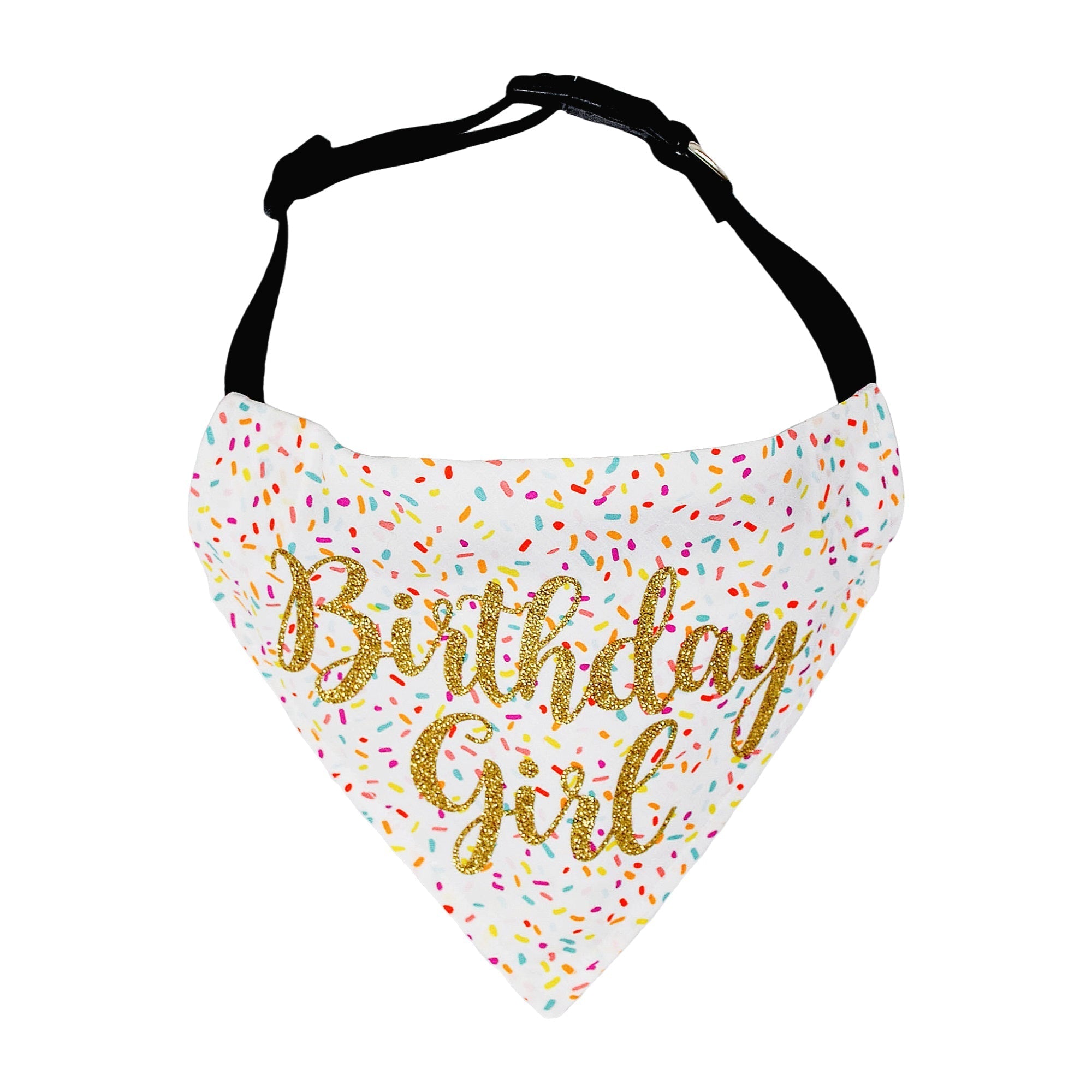 Birthday Girl Sprinkles Dog Bandana X-Large - 12