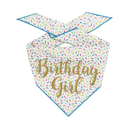 Birthday Girl Tie Dog Bandana