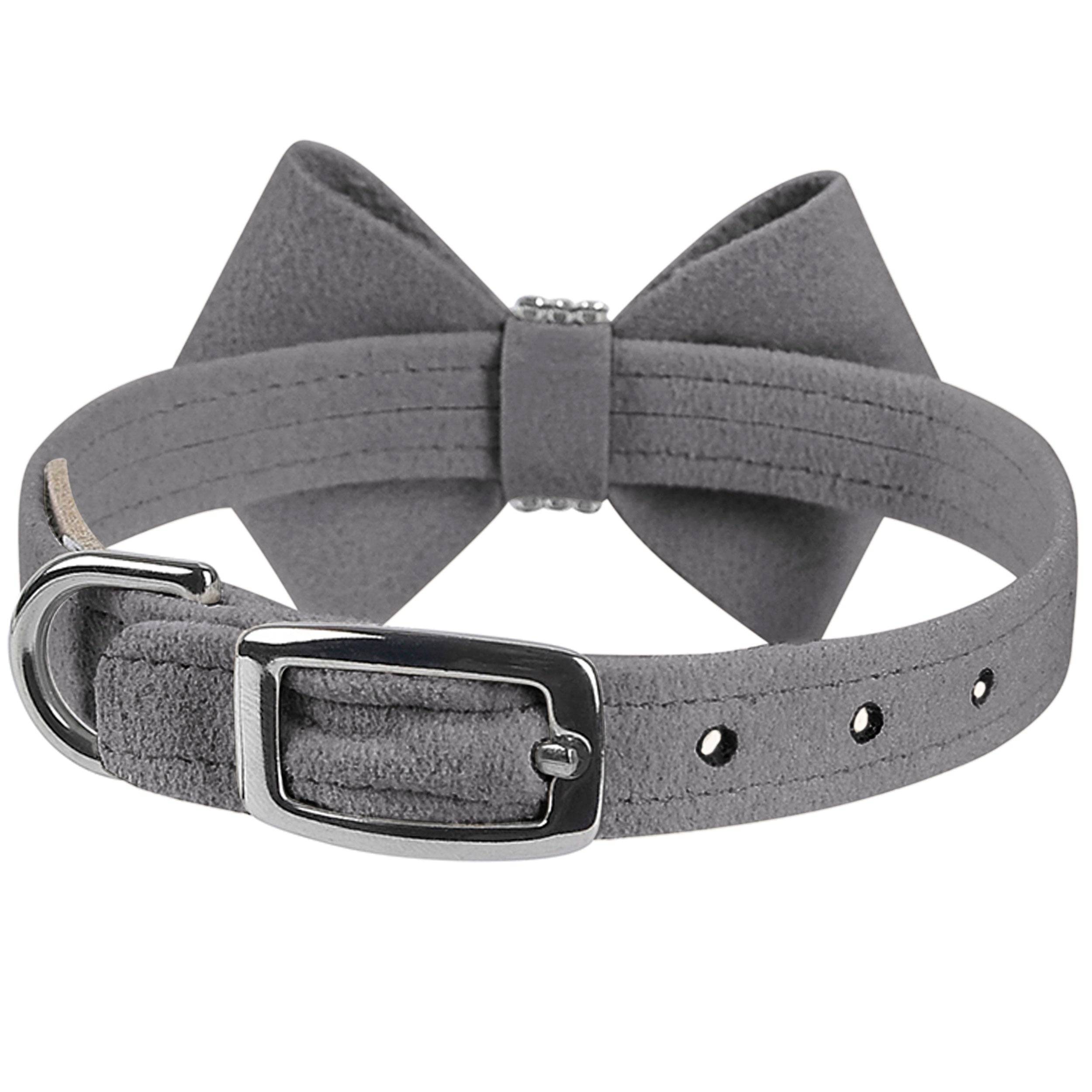 Double Nouveau Bow Collar Black