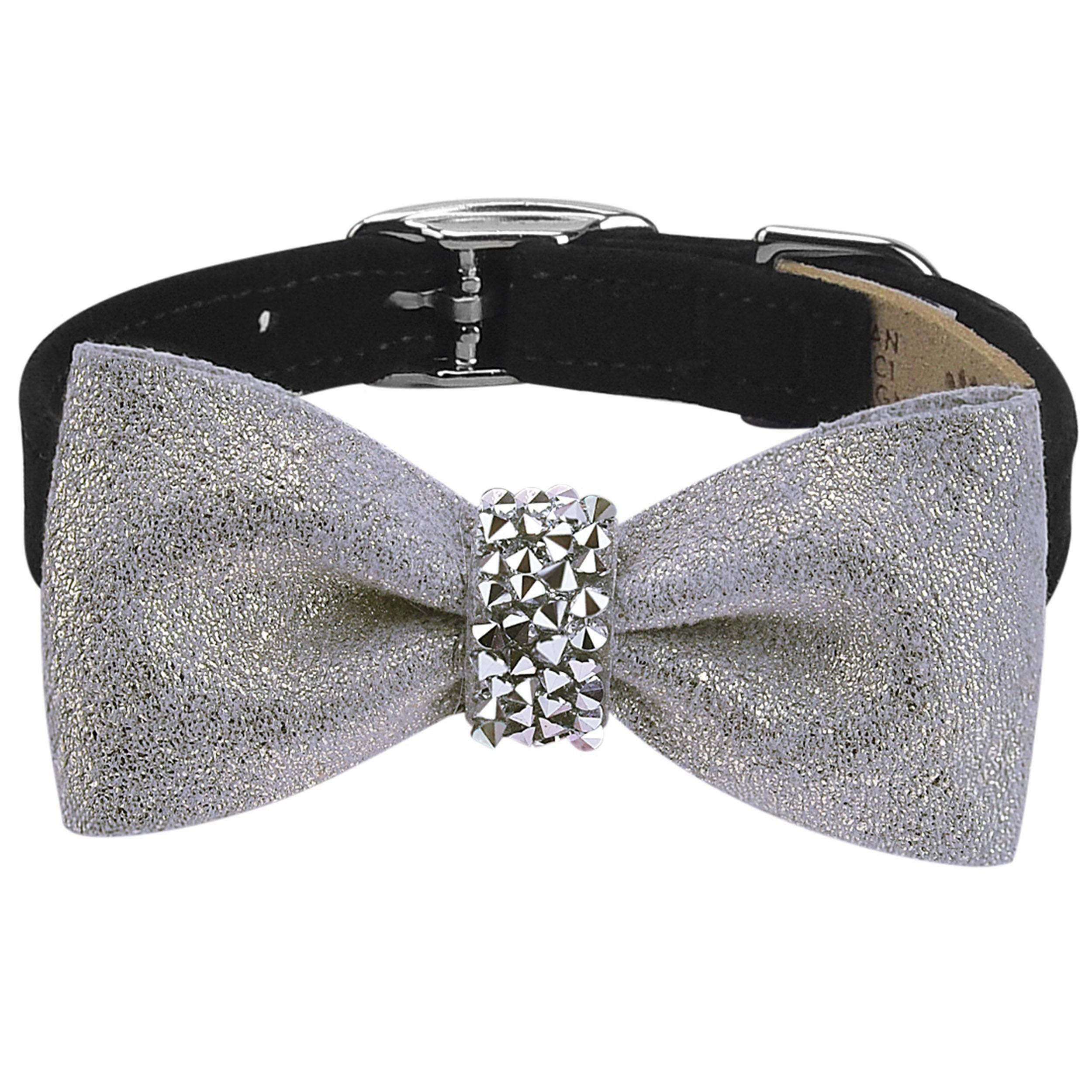 Crystal Rocks Platinum Glitzerati Bow Tie 1/2