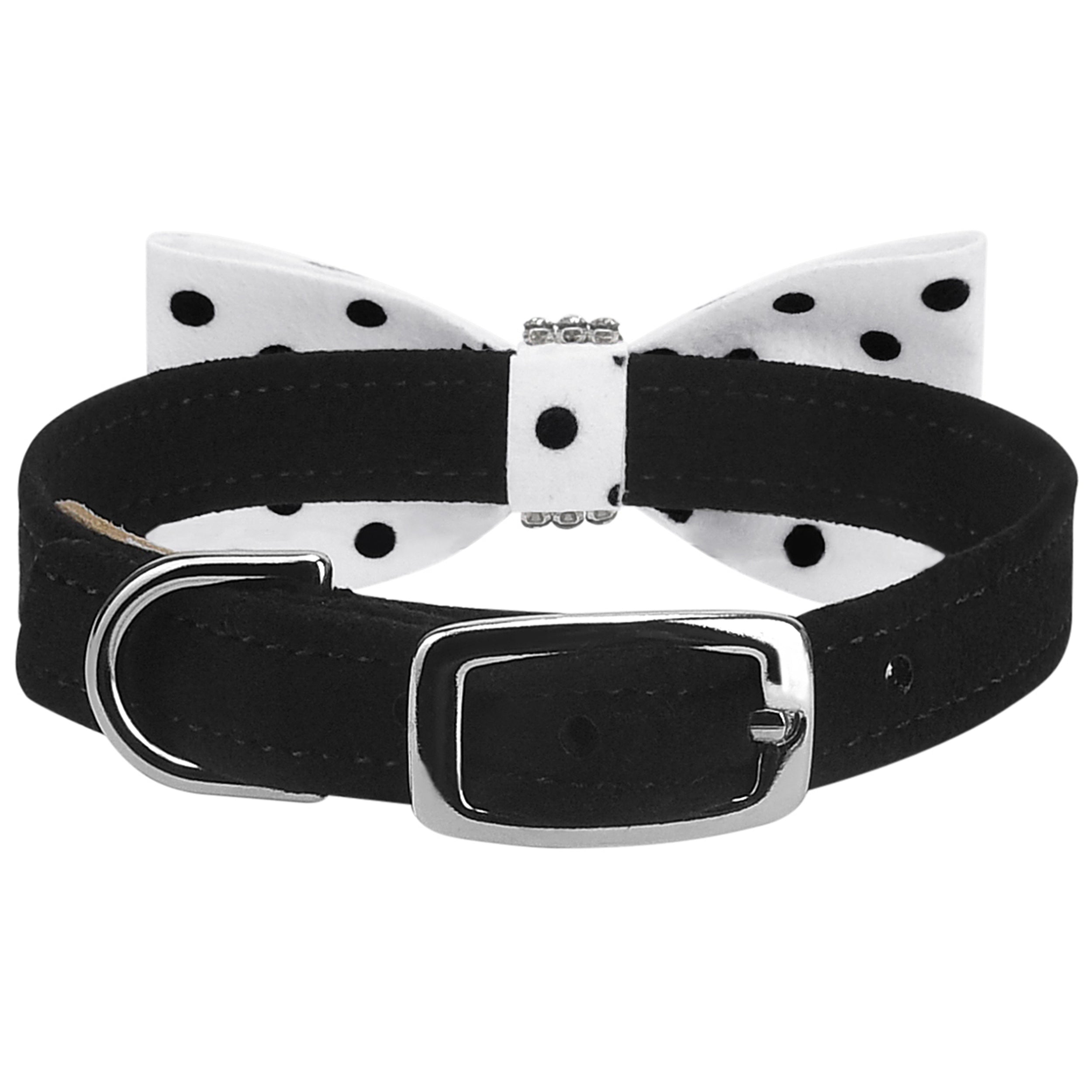 Giltmore Black & White Polka Dot Bow Tie 1/2