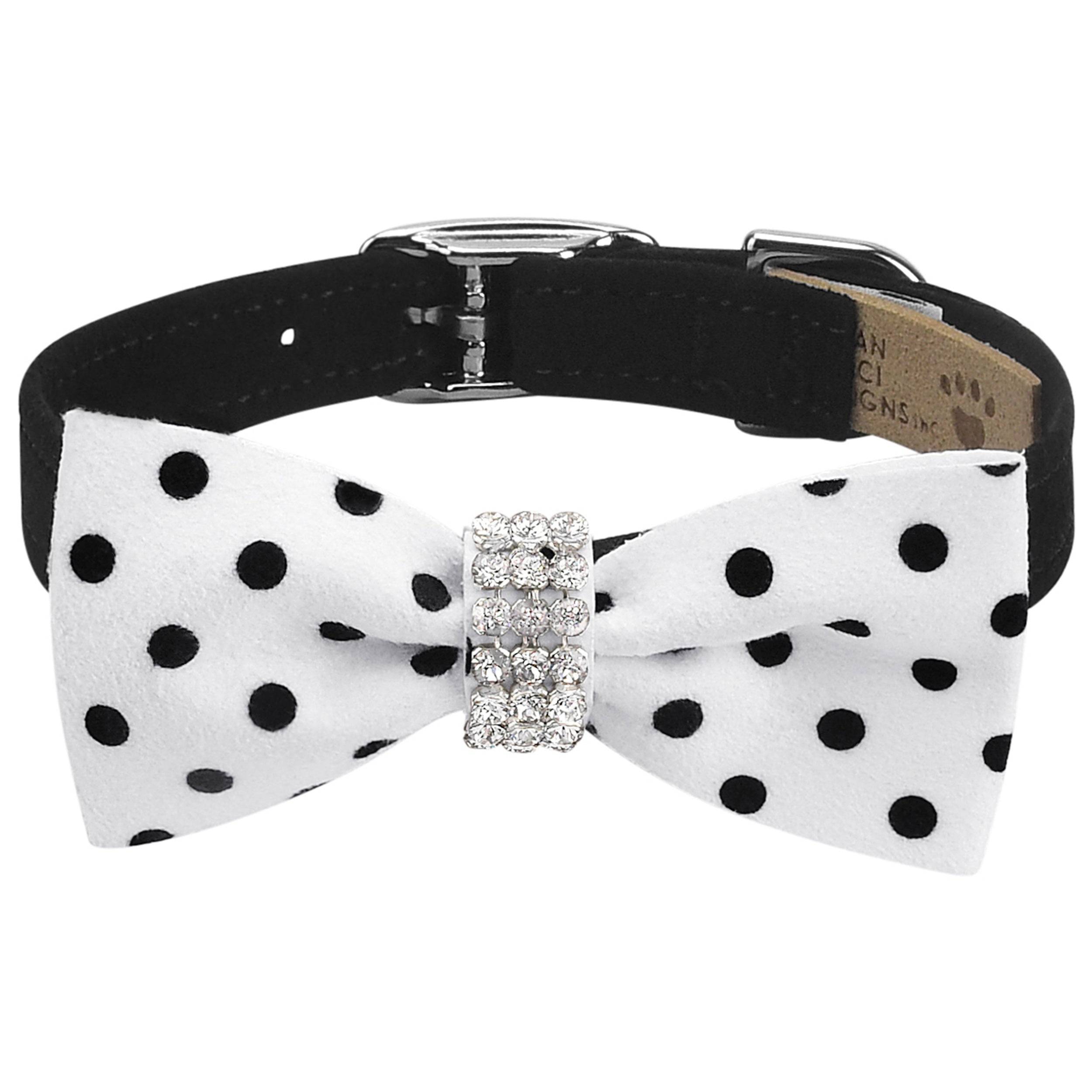 Giltmore Black & White Polka Dot Bow Tie 1/2