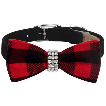 Giltmore Red Gingham Bow Tie 1/2" Collar