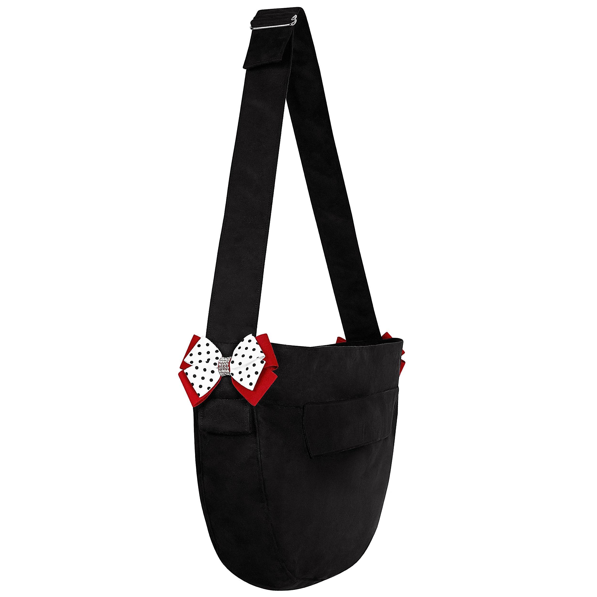 Minnie Bow Black Cuddle Carrier One Size Black Black Spa