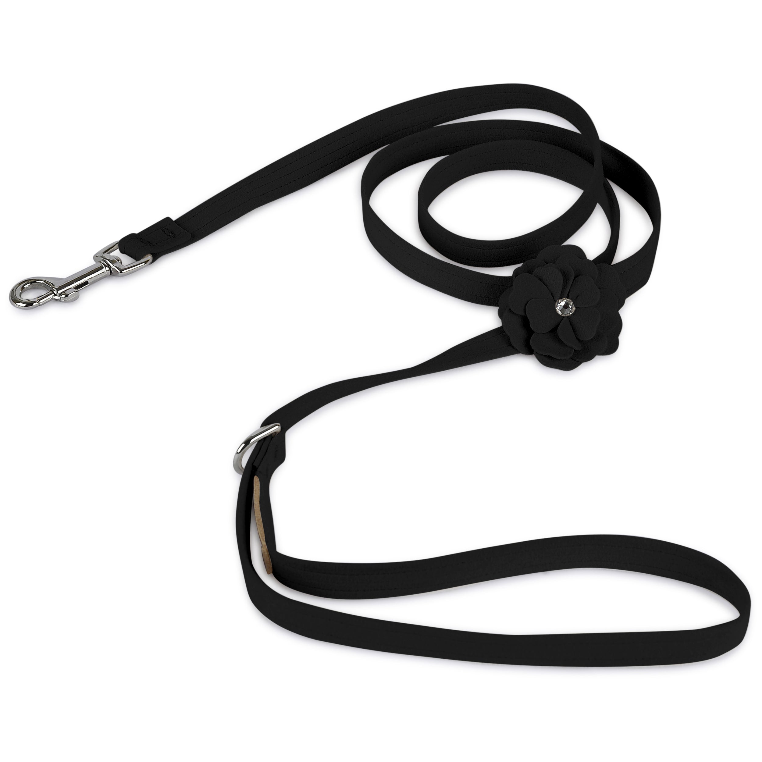 Tinkie's Garden Flower Leash Black