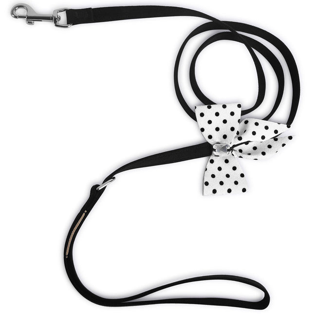 Polka Dot Tail Bow Leash