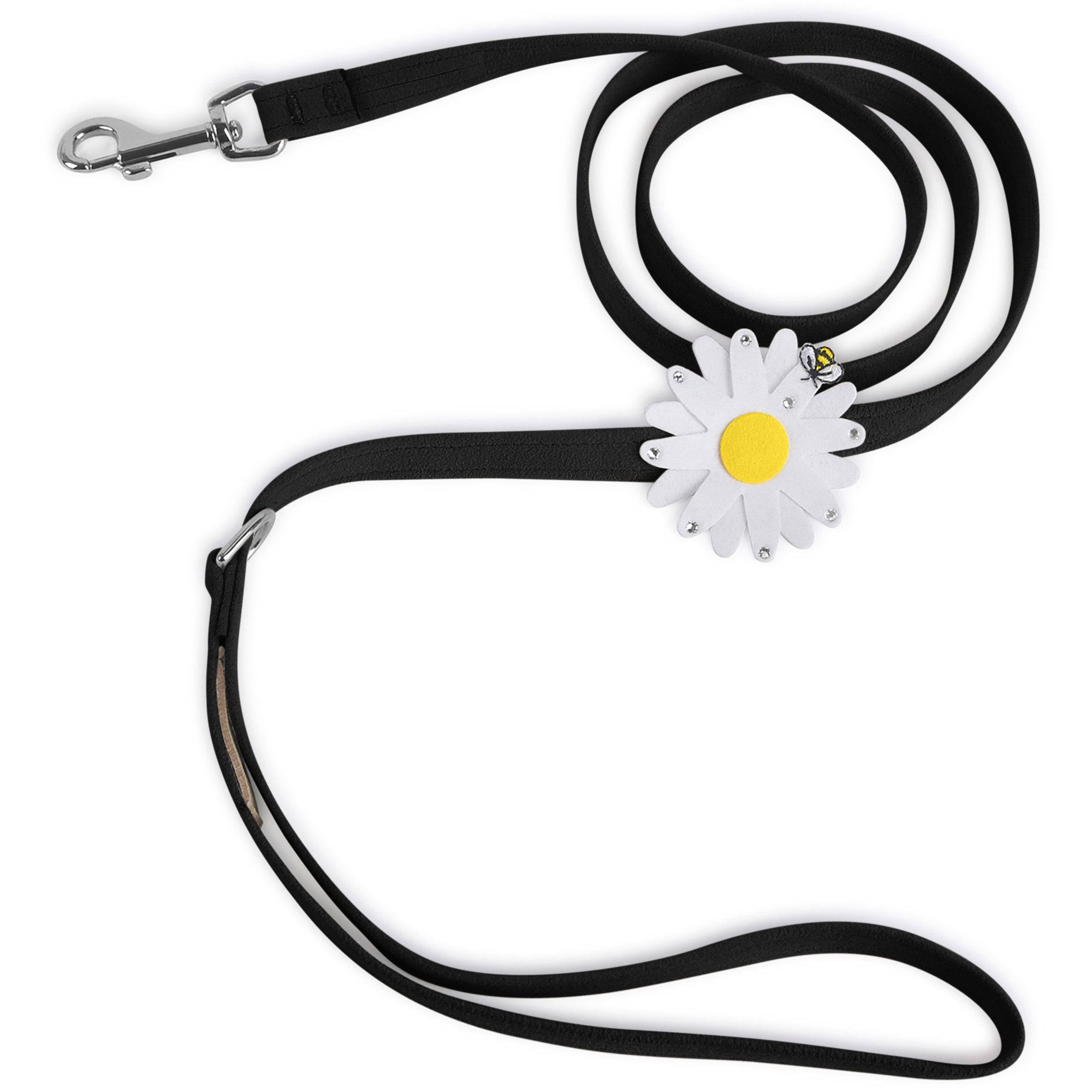 Large Daisy Leash Black