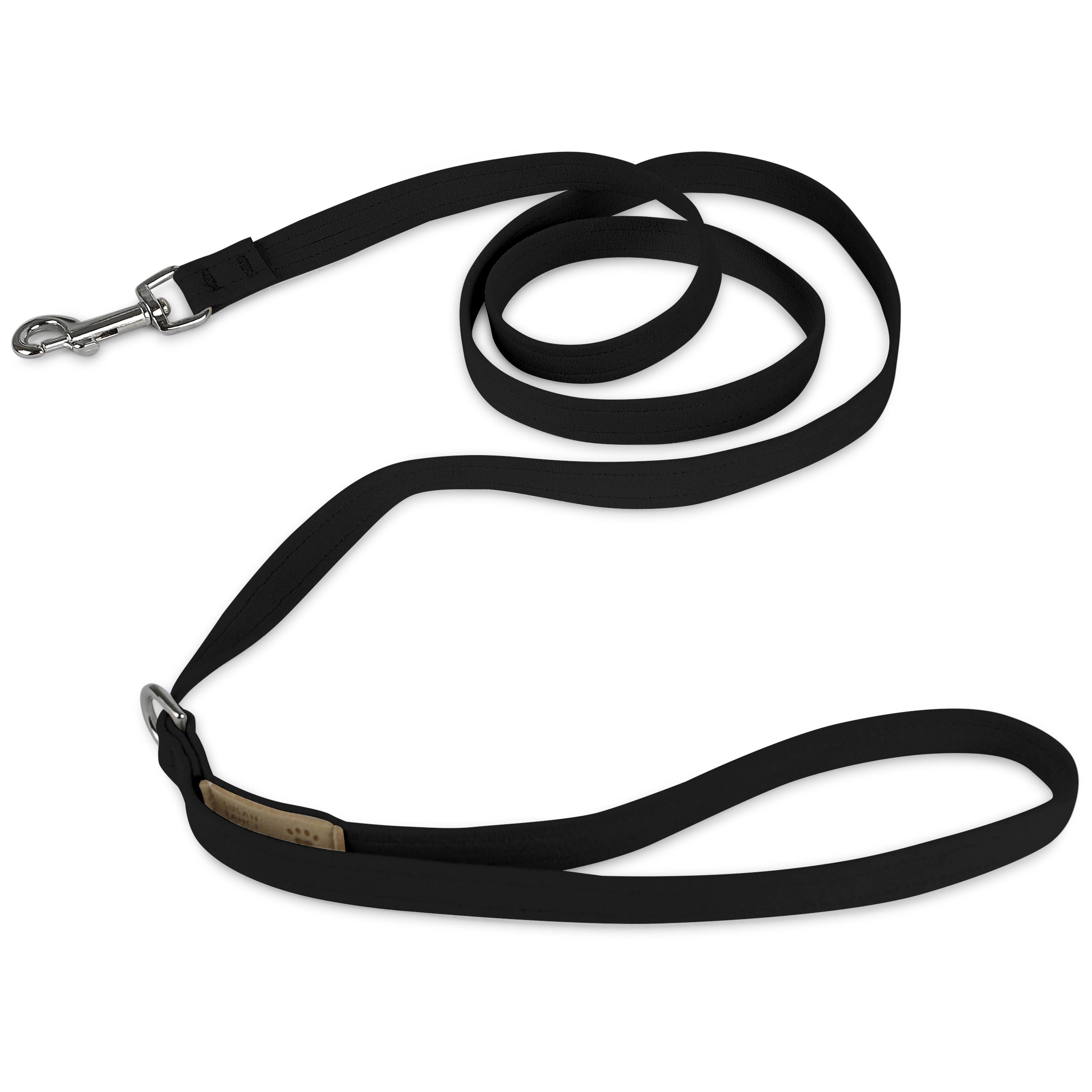 Black Solid Leash Black