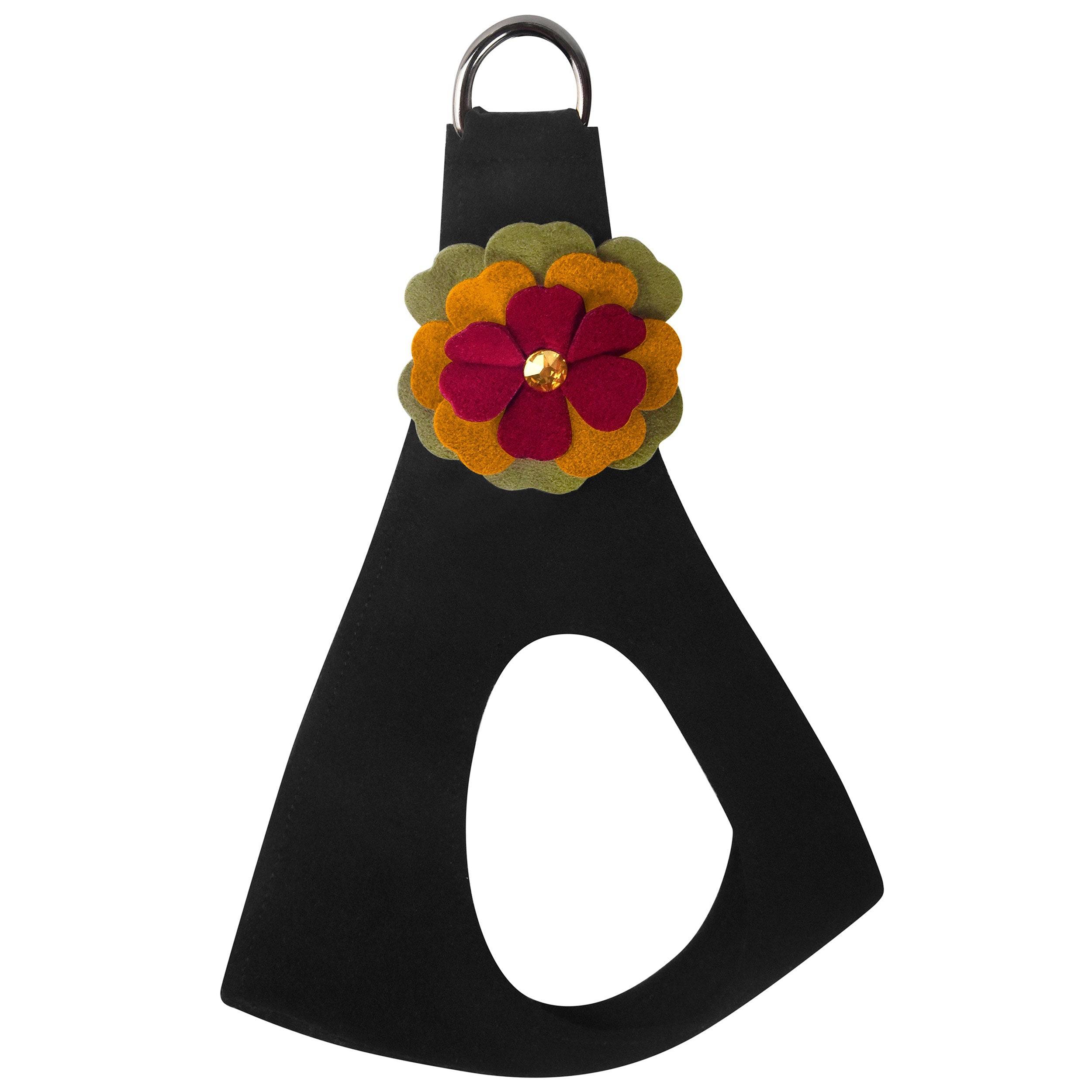 Autumn Flower Step In Harness Black