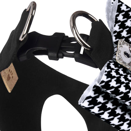 Houndstooth Big Bow Step In Harness