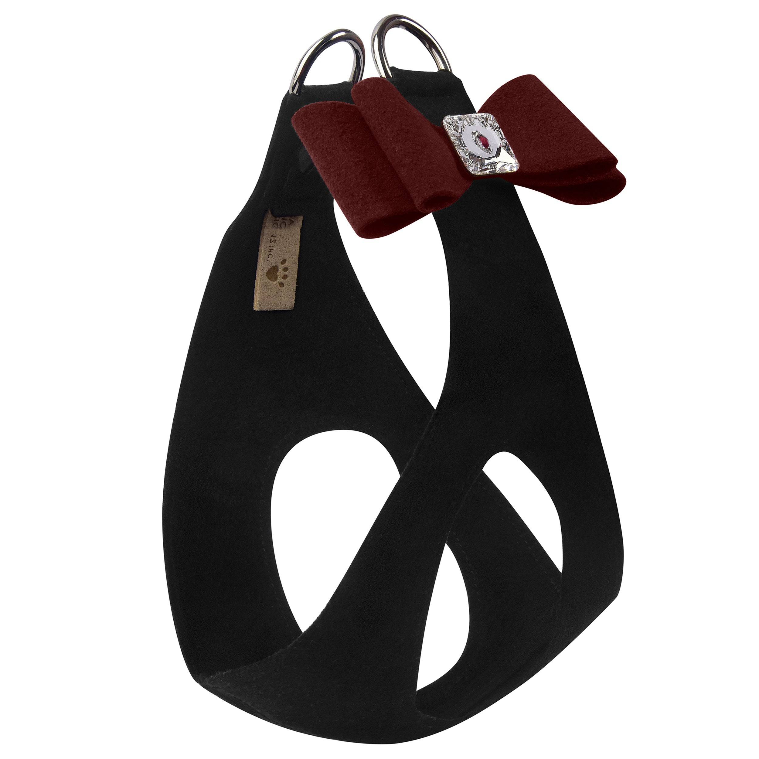 Burgundy Big Bow Step In Harness