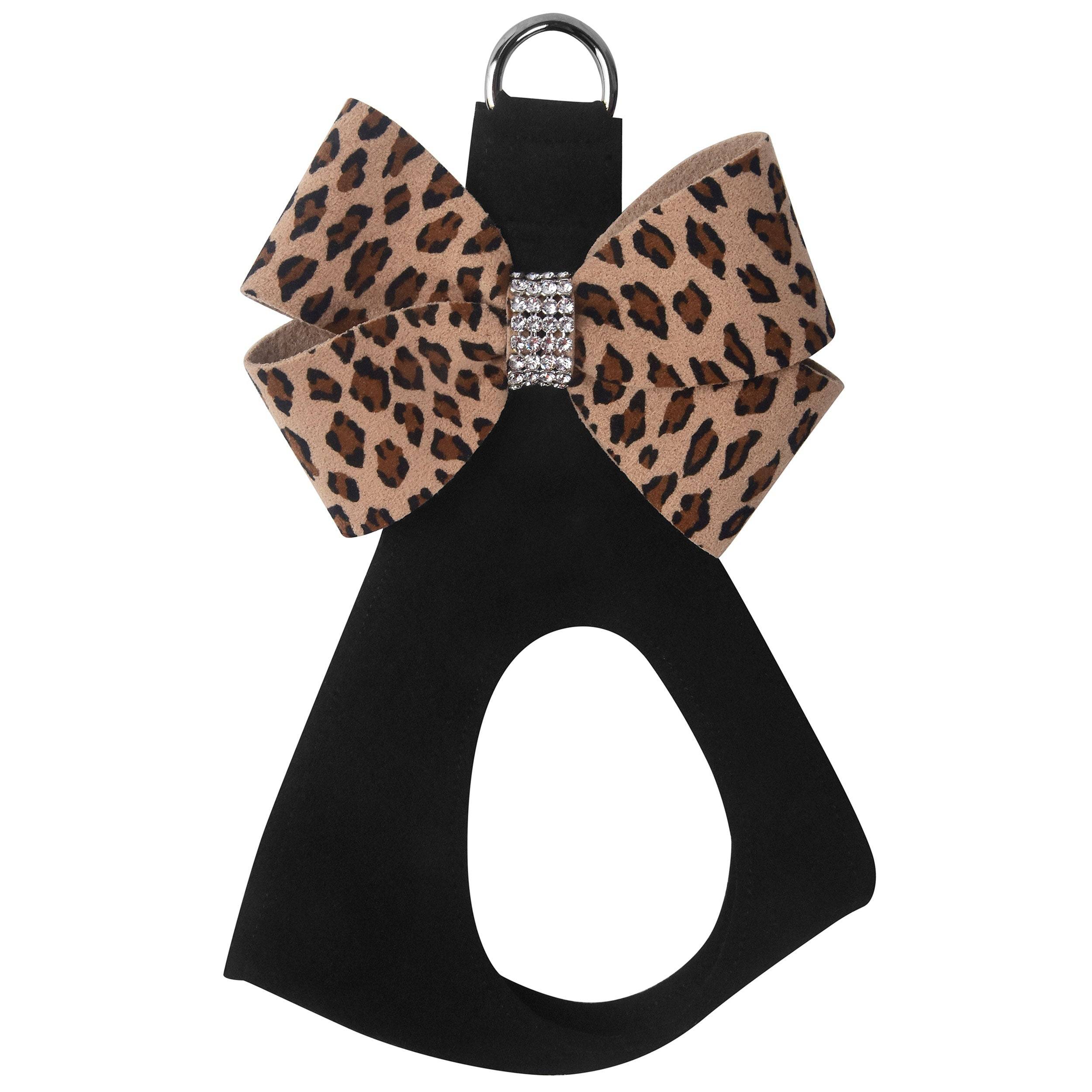 Cheetah Couture Nouveau Bow Step in Harness Black