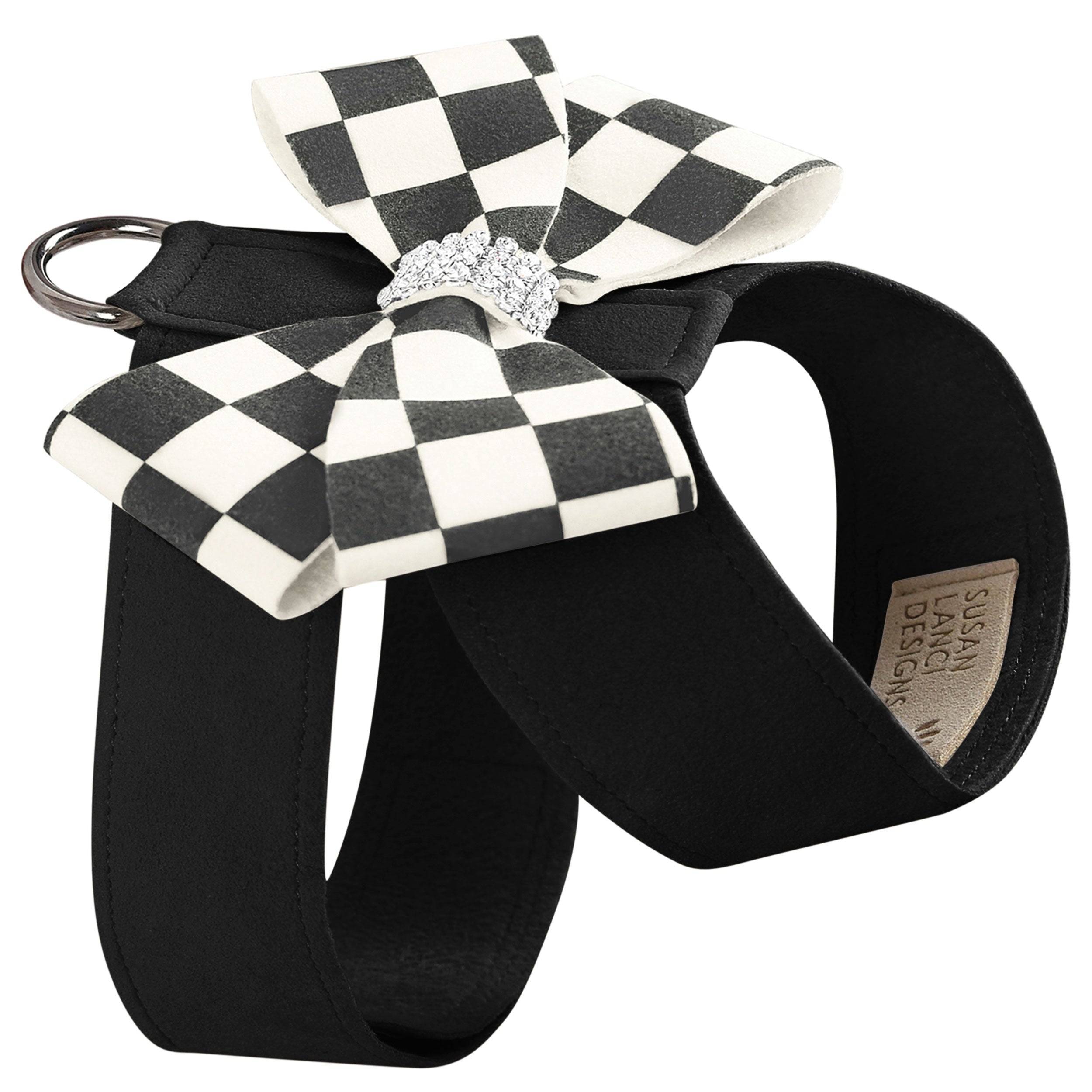 Windsor Check Nouveau Bow Tinkie Harness Black