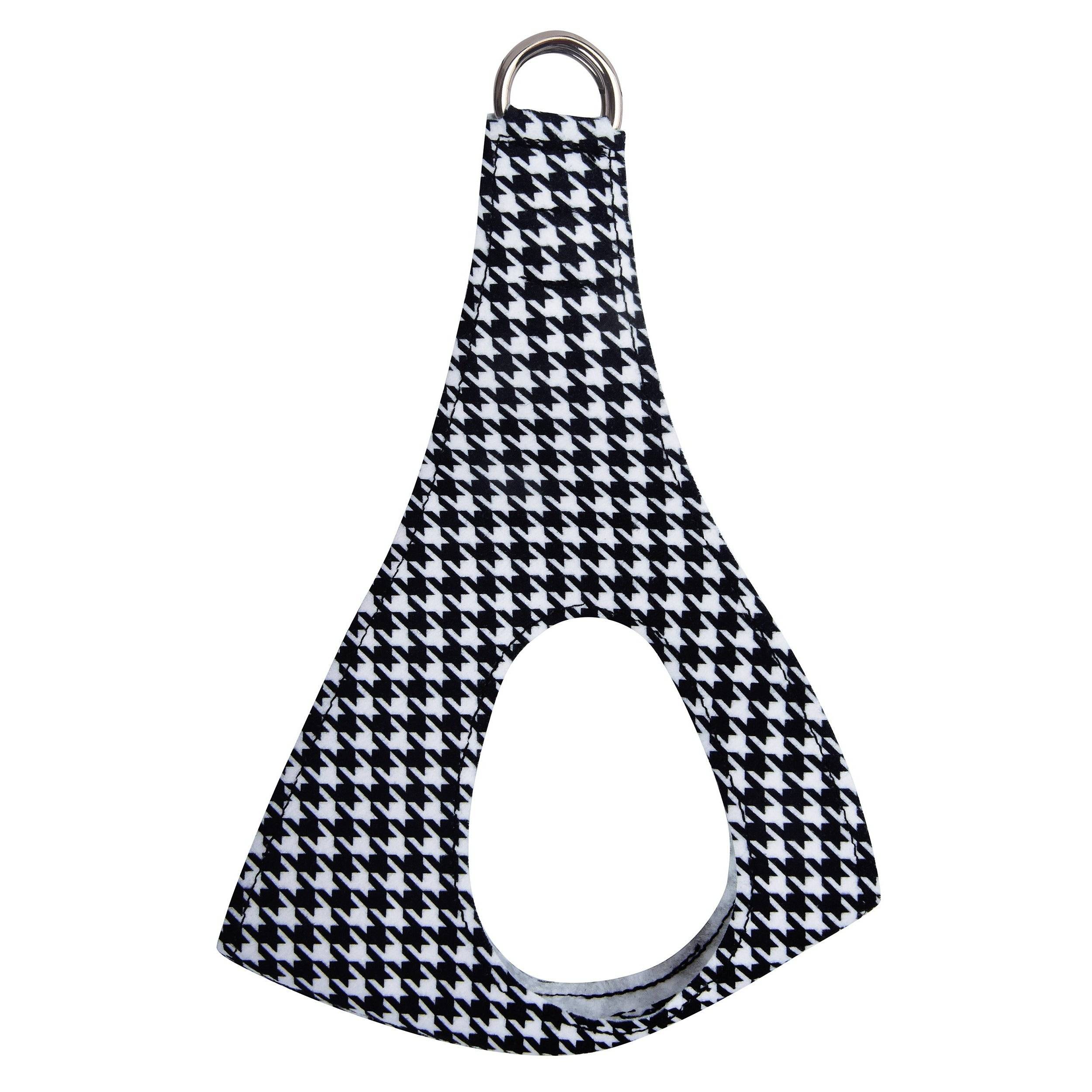 Houndstooth Step In Harness Black & White Houndstooth