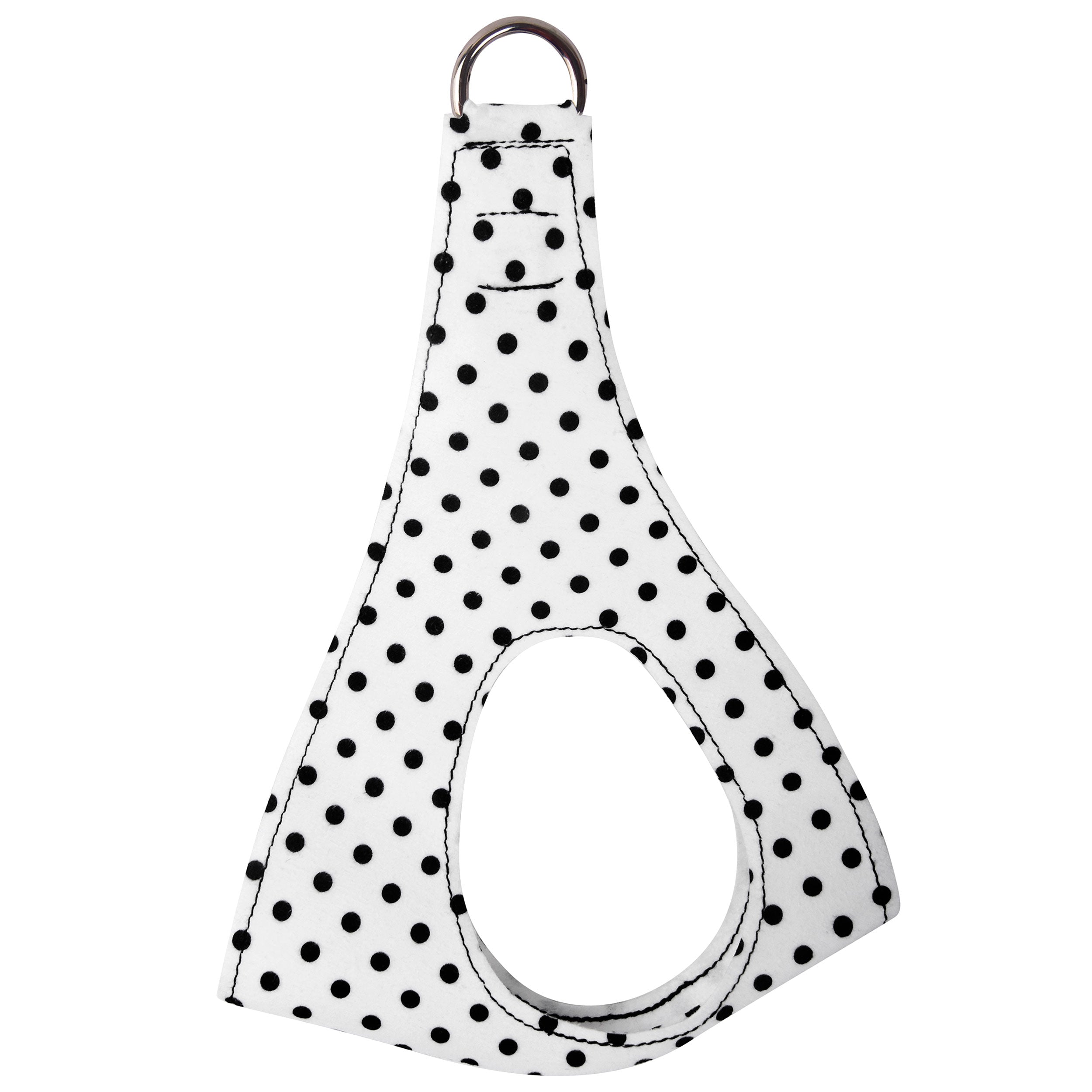 Polka Dot Step In Harness Black & White Polka Dot