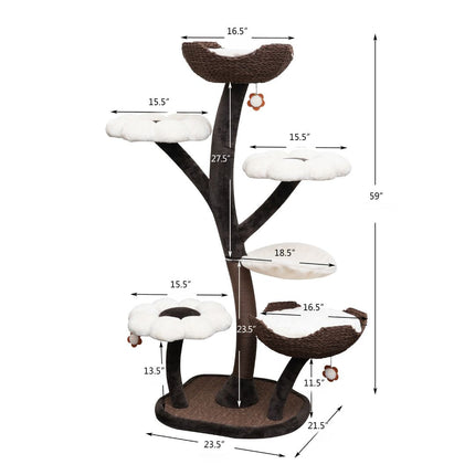 Blossom 7 Level Large Cat Tree 59"