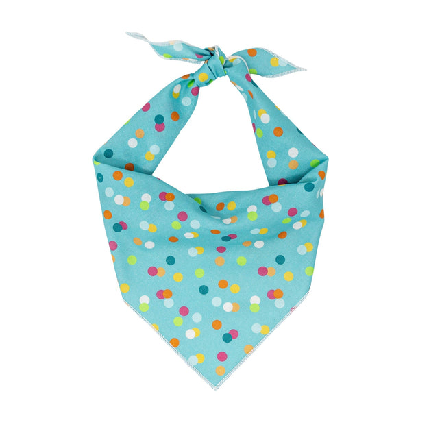 Blue Polka Dog Bandana