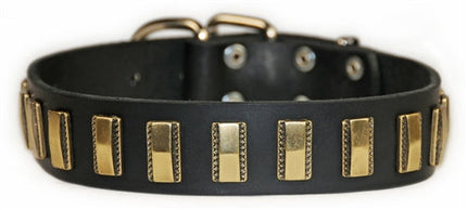 Brass Line Collar 1 1/2" Width