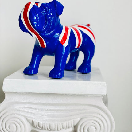 British Flag Design Bulldog Statue