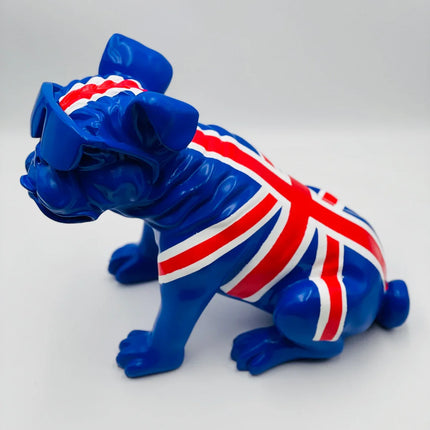 British Lover Bulldog Statue