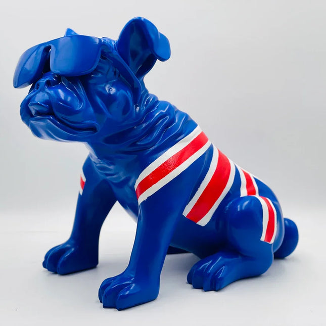 British Lover Bulldog Statue