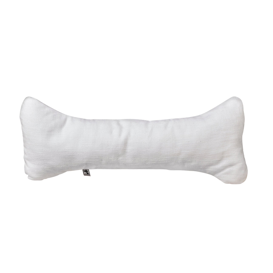 Pure White  Bumper Bone Pillow 