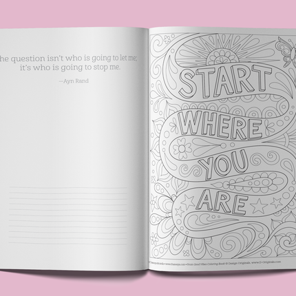 Good Vibes Coloring Book Customized