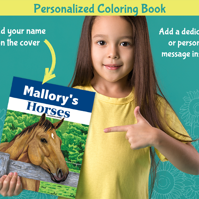 Horses Coloring Book Customized