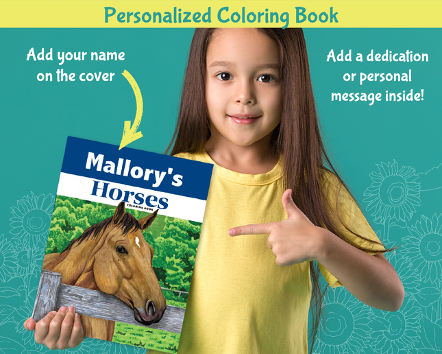 Horses Coloring Book Customized