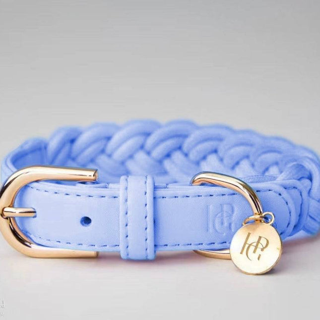 HGP- Dog Collar - Periwinkle- Plaited