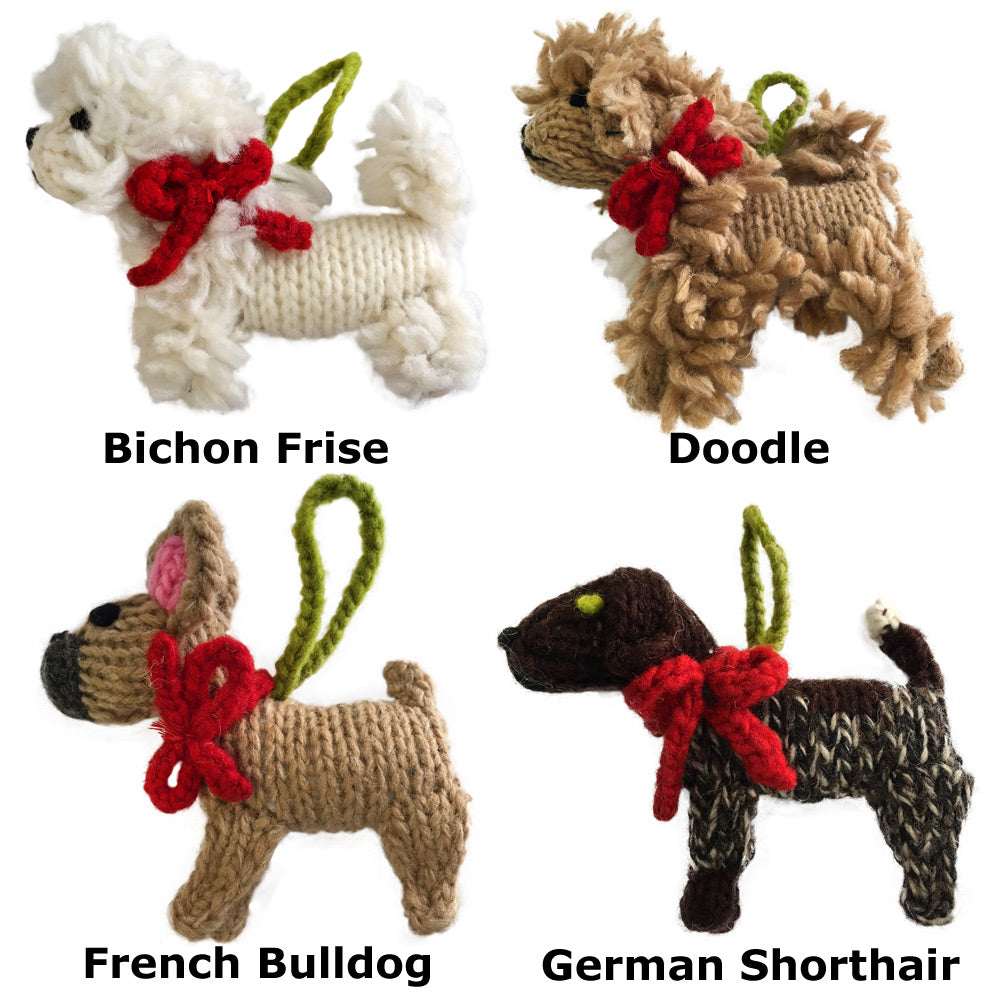 Knit Dog & Cat Tree Ornaments