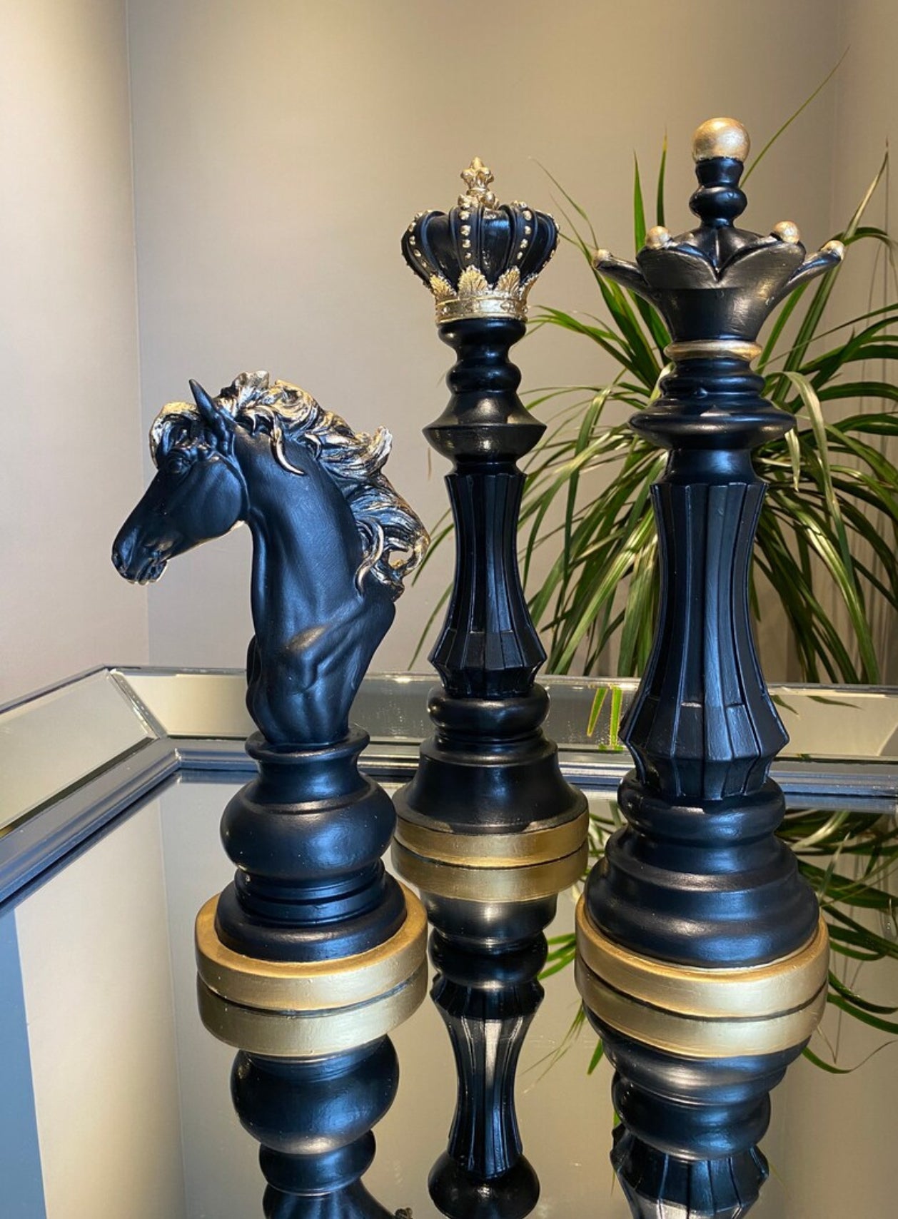 Luxury Chess Sculpture Trio