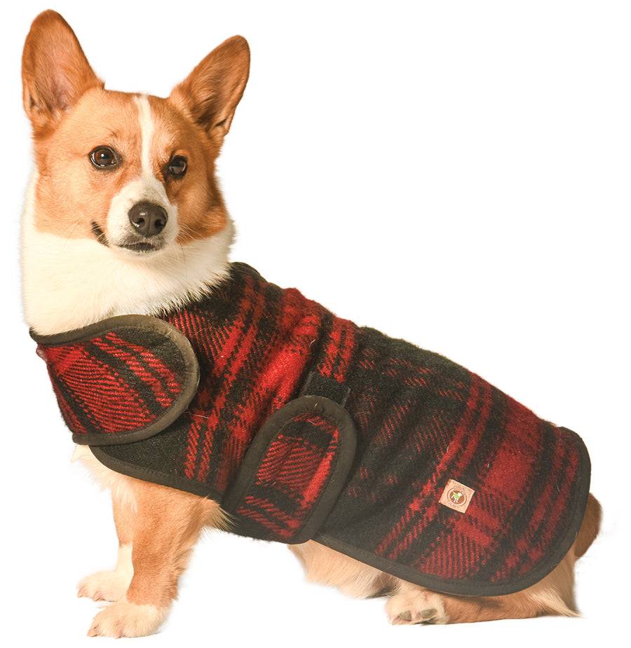 Red / Black Plaid Blanket Coat