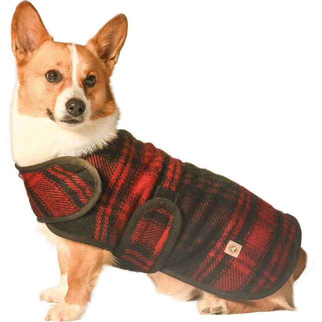 Red / Black Plaid Blanket Coat