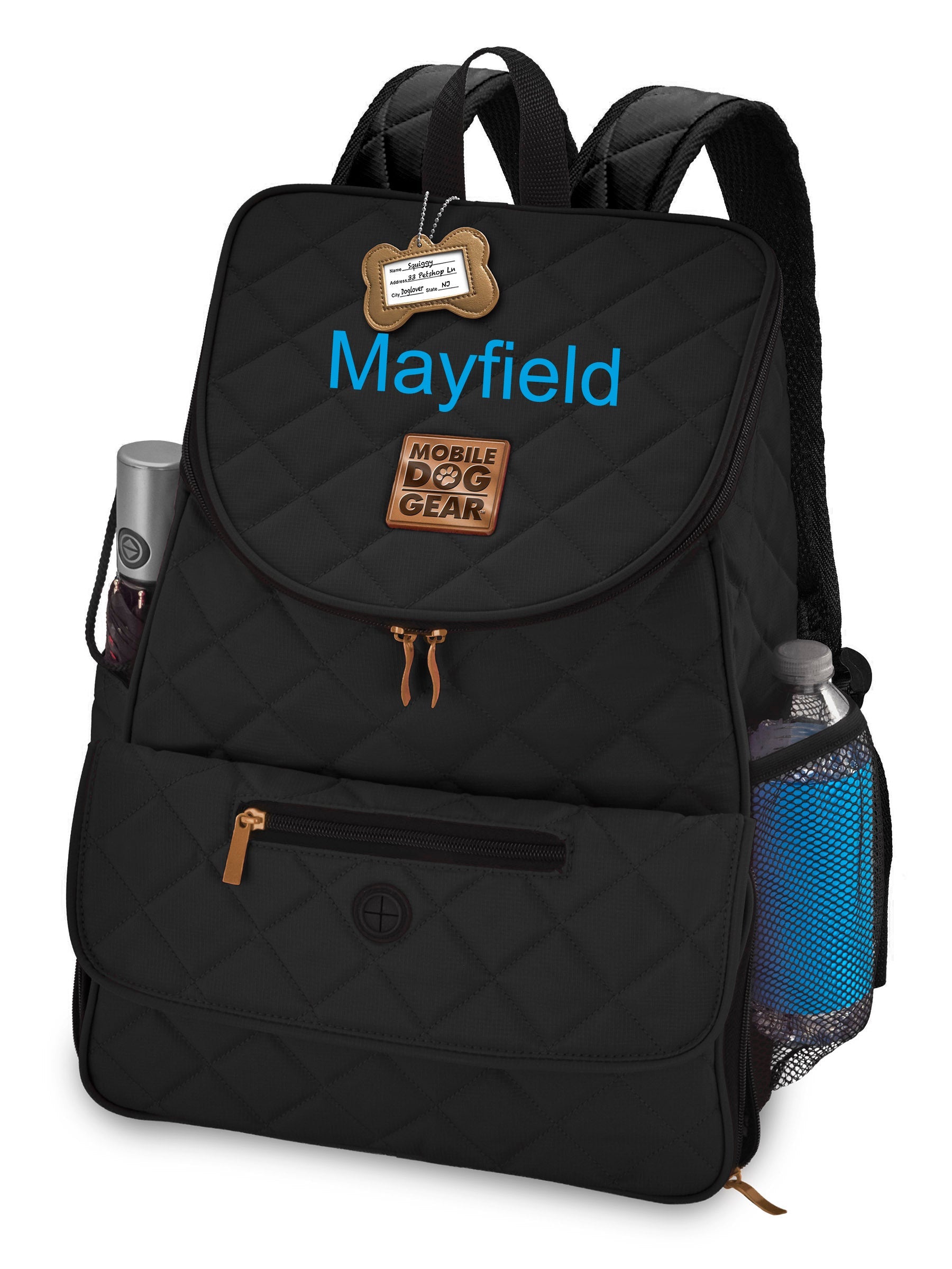 Personalized Weekender Backpack Black