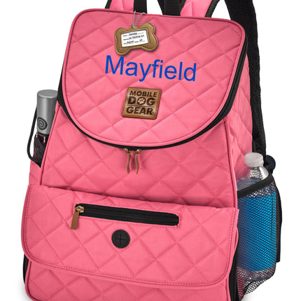 Personalized Weekender Backpack Pink