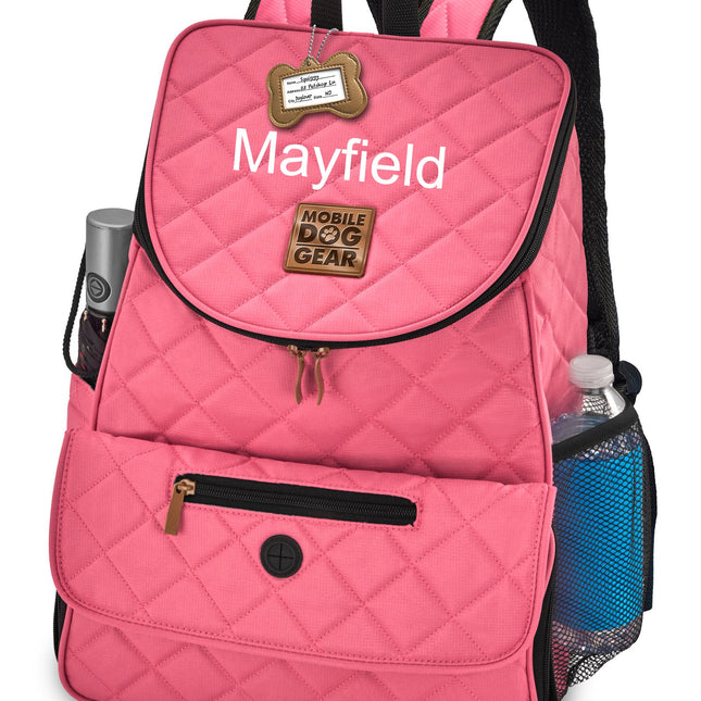 Personalized Weekender Backpack Pink