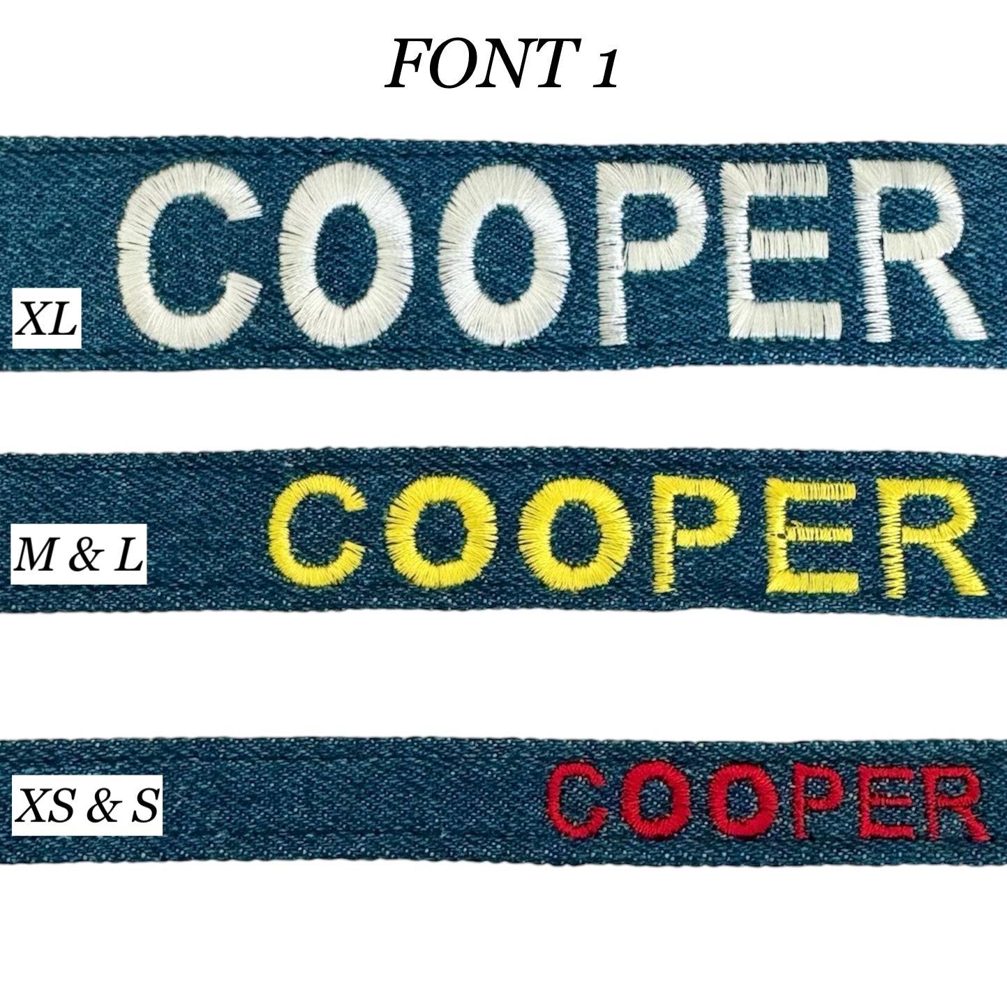 Personalized Collar Font # 1