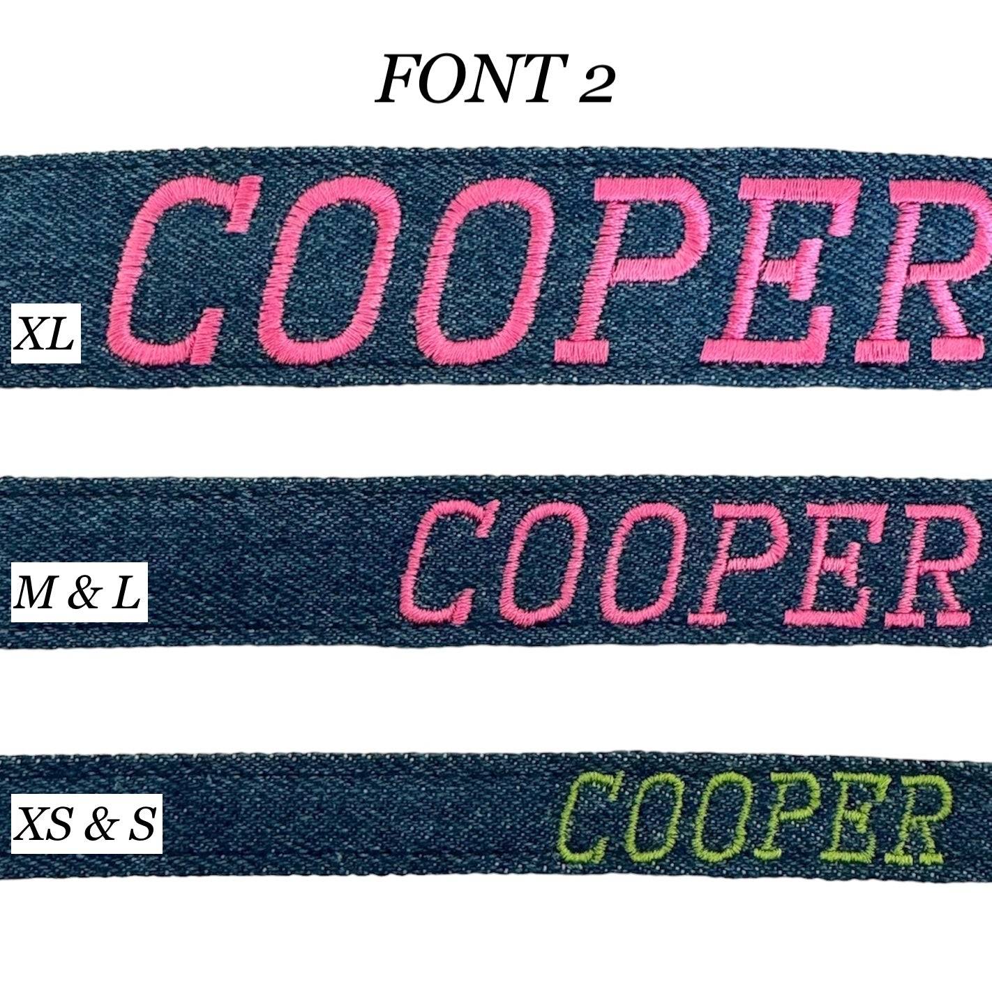 Personalized Collar Font #2